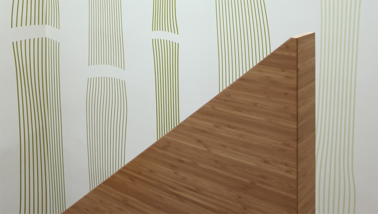 originální vliesová tapety na míru - motiv bambusový stvol
