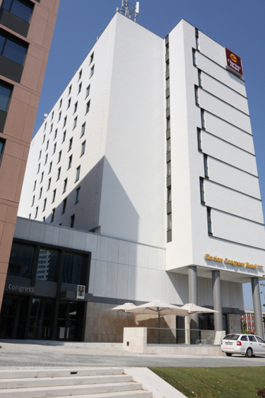 congres hotel Clarion pohled na budovu hotelu