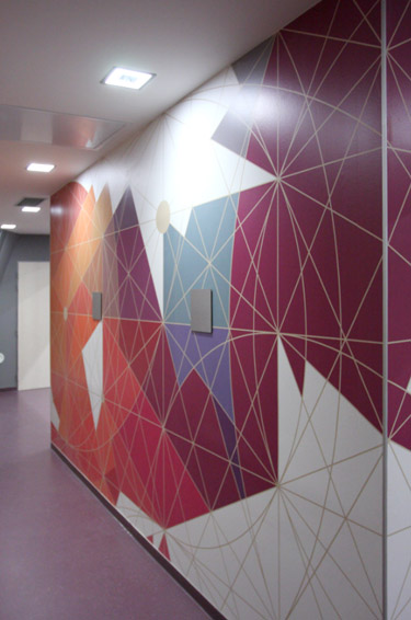 fakulta aula - originální barevná tapeta